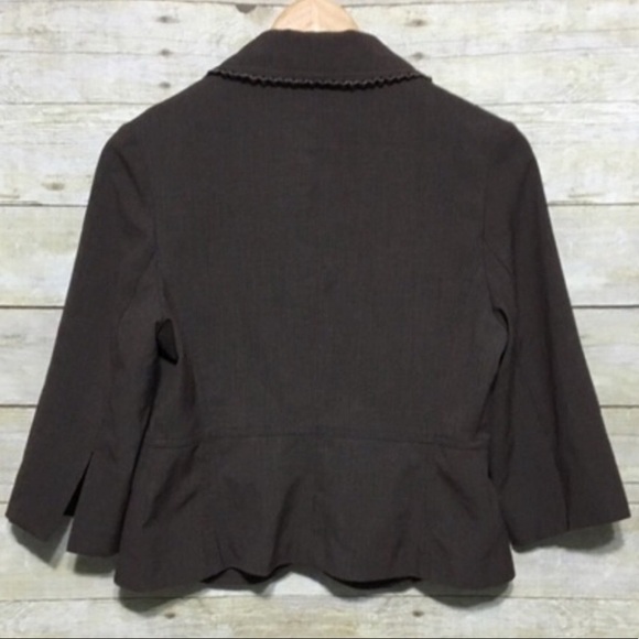 Vintage Star City 3/4 sleeve cropped peplum jacket blazer - Picture 4 of 5